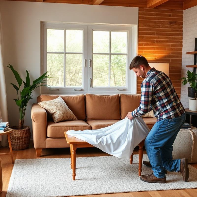 Packing furniture professionally